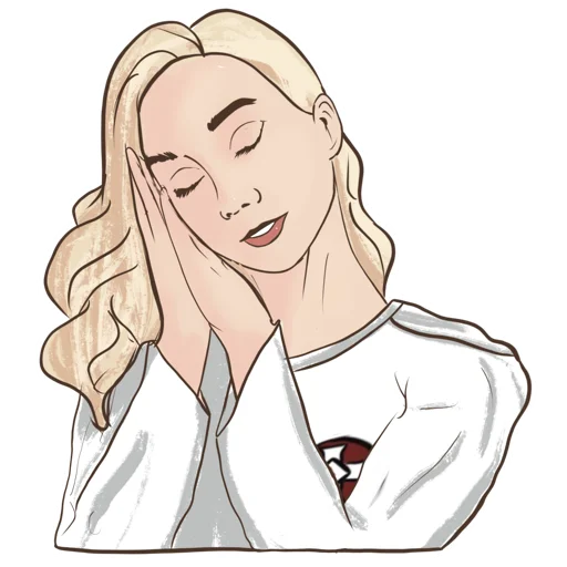 😴 Стикер «KKK Girl» для Telegram