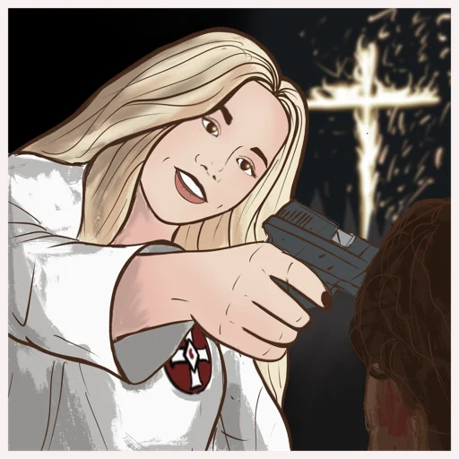 😎 Стикер «KKK Girl» для Telegram