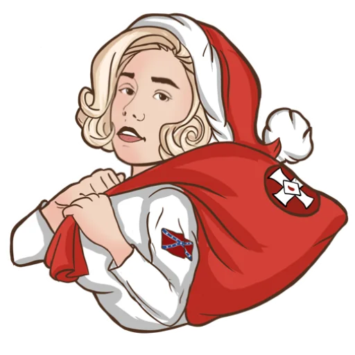 🎄 Стикер «KKK Girl» для Telegram
