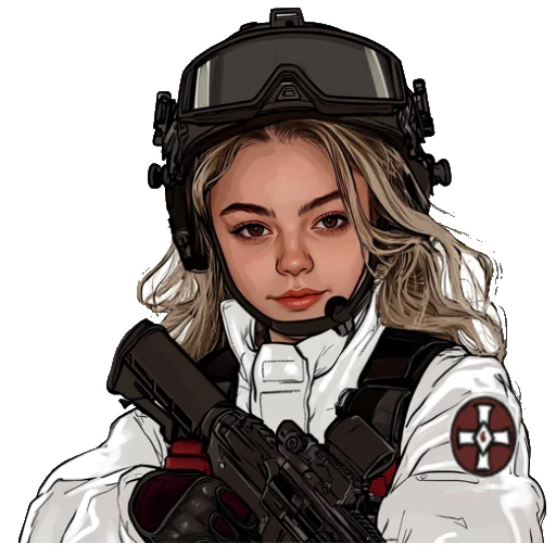 😎 Стикер «KKK Girl» для Telegram