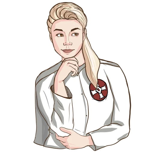 🤔 Стикер «KKK Girl» для Telegram