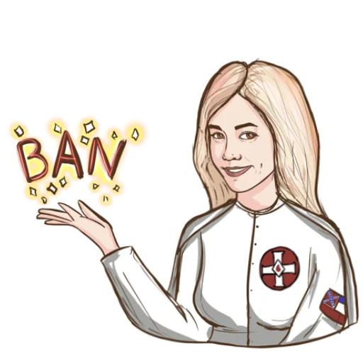❌ Стикер «KKK Girl» для Telegram