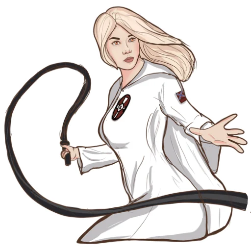 🤛 Стикер «KKK Girl» для Telegram