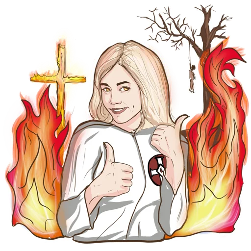 🔥 Стикер «KKK Girl» для Telegram