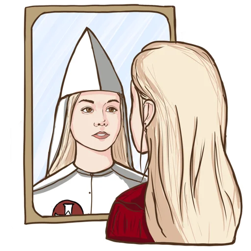 👩 Стикер «KKK Girl» для Telegram