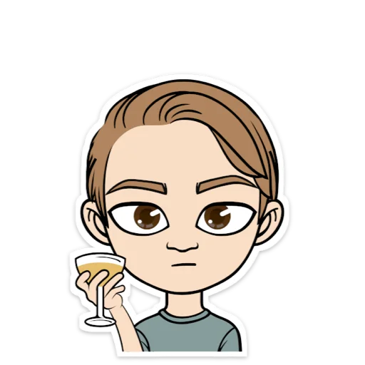 🍷 Стикер «Dixojyq» для Telegram