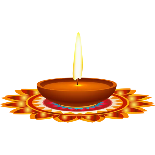 🪔 Стикер «Diya Candle» для Telegram