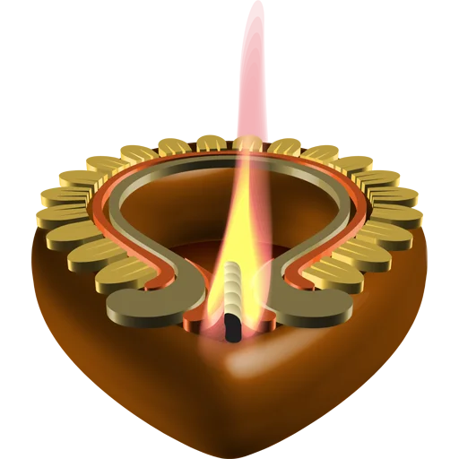 🪔 Стикер «Diya Candle» для Telegram