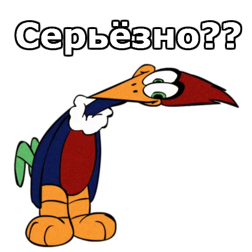 😳 Стикер «Дятел Вуди» для Telegram