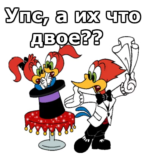 😳 Стикер «Дятел Вуди» для Telegram