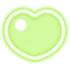 Стикер 21 Neon Hearts