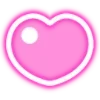 Стикер 12 Neon Hearts