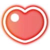 Стикер 35 Neon Hearts