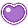 Стикер 16 Neon Hearts