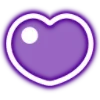 Стикер 17 Neon Hearts