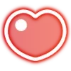 Стикер 57 Neon Hearts