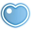 Стикер 53 Neon Hearts