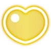 Стикер 40 Neon Hearts