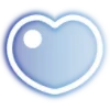 Стикер 60 Neon Hearts