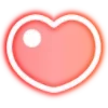 Стикер 32 Neon Hearts