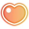 Стикер 52 Neon Hearts