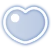 Стикер 44 Neon Hearts