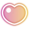 Стикер 29 Neon Hearts