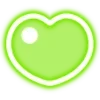 Стикер 20 Neon Hearts