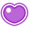Стикер 15 Neon Hearts