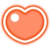 Стикер 4 Neon Hearts