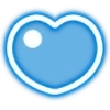 Стикер 25 Neon Hearts