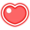 Стикер 2 Neon Hearts