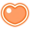 Стикер 3 Neon Hearts