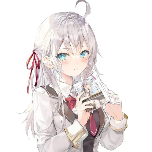 🙁 Стикер «Tokidoki Bosotto Russia go de Dereru Tonari no Alya san» для Telegram