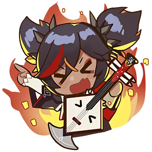 🤪 Стикер «Genshin impact stickers chat» для Telegram