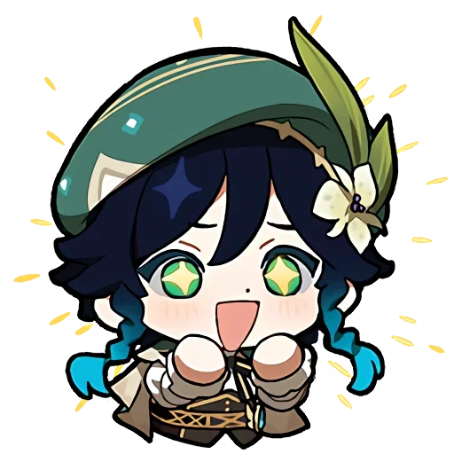 Стикерпак Genshin impact stickers chat для Telegram
