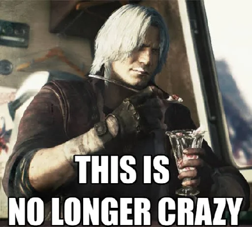 😞 Стикер «Devil May Cry - Spardaposting» для Telegram