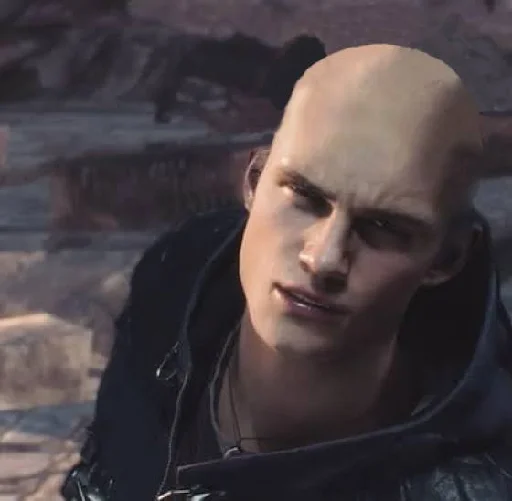 🧑‍🦲 Стикер «Devil May Cry - Spardaposting» для Telegram