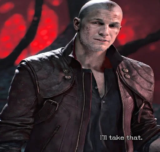 👨‍🦲 Стикер «Devil May Cry - Spardaposting» для Telegram