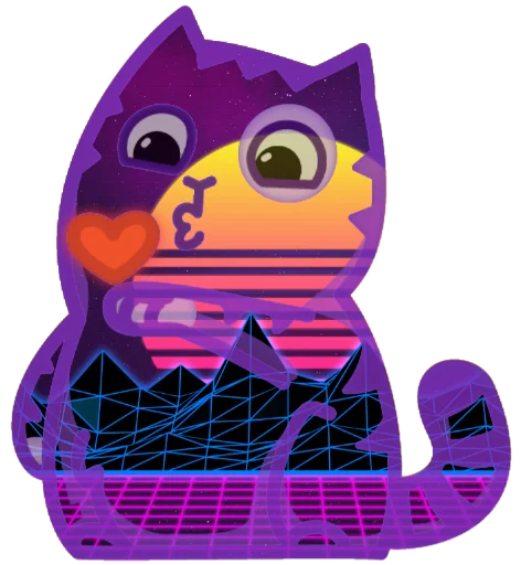 Стикер 2 Wavecat Persik