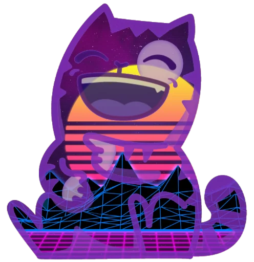Стикер 40 Wavecat Persik