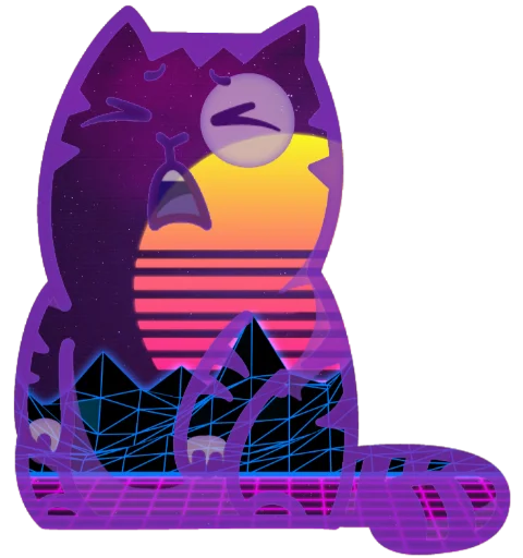 Стикер 17 Wavecat Persik