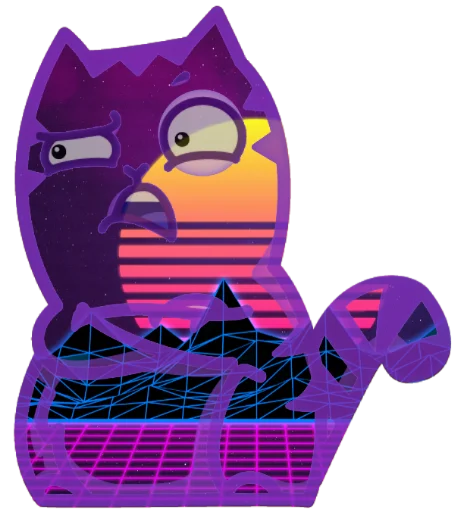 Стикер 33 Wavecat Persik
