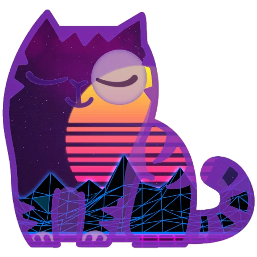 😌 Стикер «Wavecat Persik» для Telegram