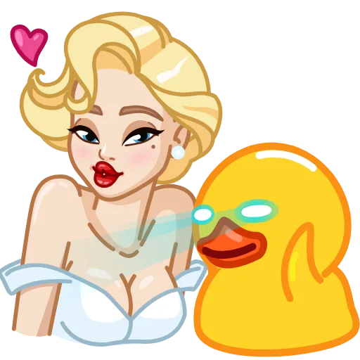 😉 Стикер «Duck X2» для Telegram