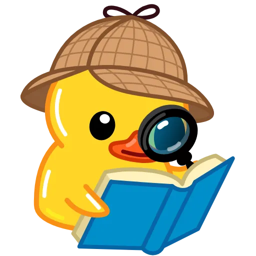 🔎 Стикер «Duck X2» для Telegram
