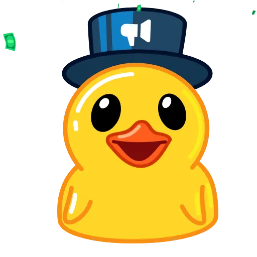 🤑 Стикер «Duck X2» для Telegram