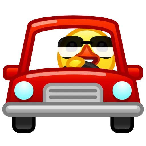 🚗 Стикер «Duck X2» для Telegram