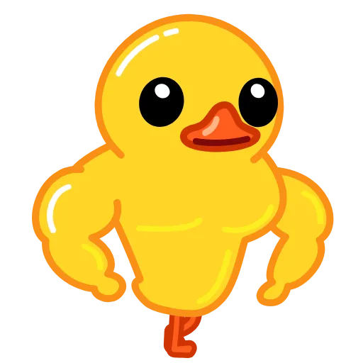 💪 Стикер «Duck X2» для Telegram