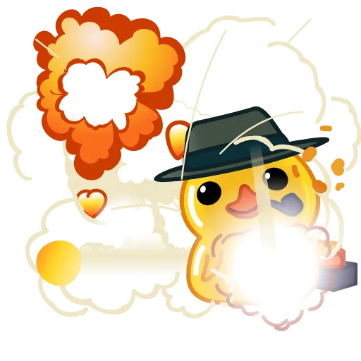 ❤️ Стикер «Duck X2» для Telegram